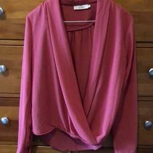 Coral blouse